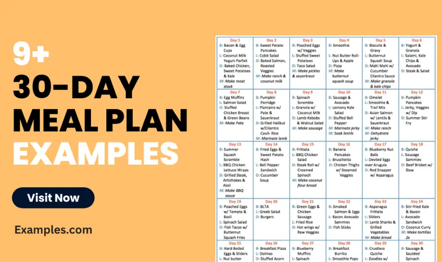 Day Sample Healthy Eating Plan
